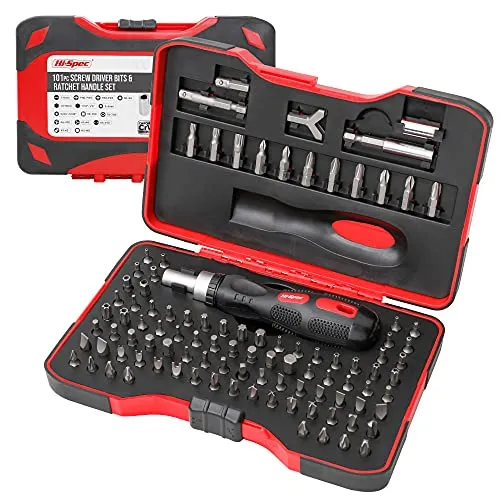 101pc Multi Bits Screw Driver BIts & Ratcheting Handle Set. Includes Tamper Proof Security Driver Bits