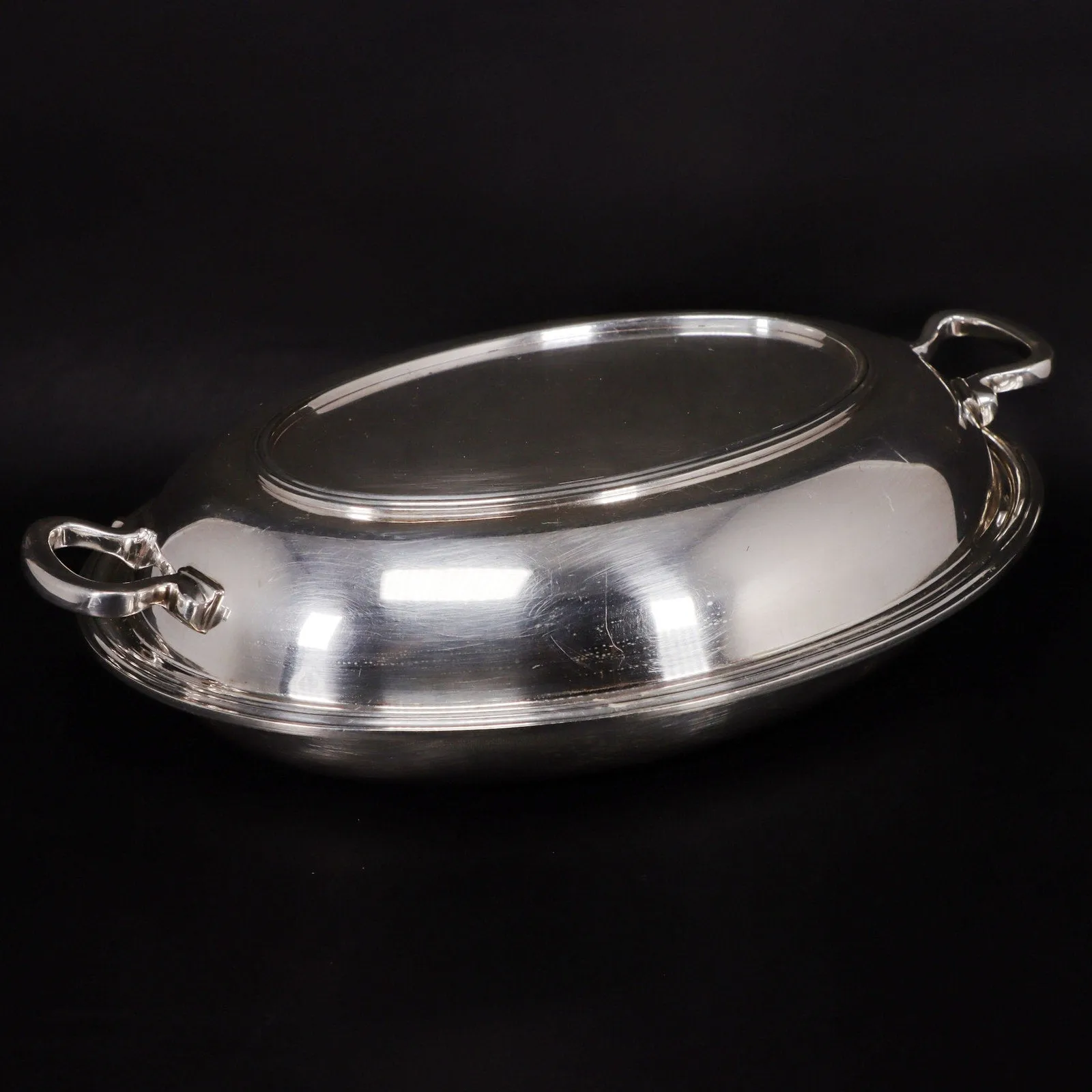 Adie Brothers Silver Plate Covered Casserole Dish 13325B / 29 Sheffiled Vintage