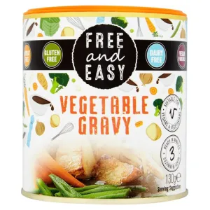 Free and Easy Gluten Free Vegetable Gravy Sauce Mix 130g