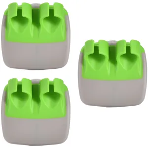 Fruit And Vegetable Peeler - Set Of 3 Finger Palm Peelers For Kitchen - Silicone