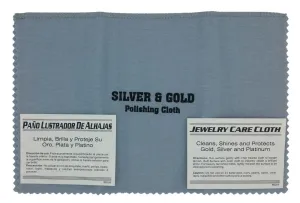 Grey/White Jewelry Polishing Cloth - 5 Sizes To Choose From