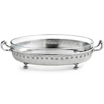 Taverna Pyrex Baking Dish With Pewter Stand