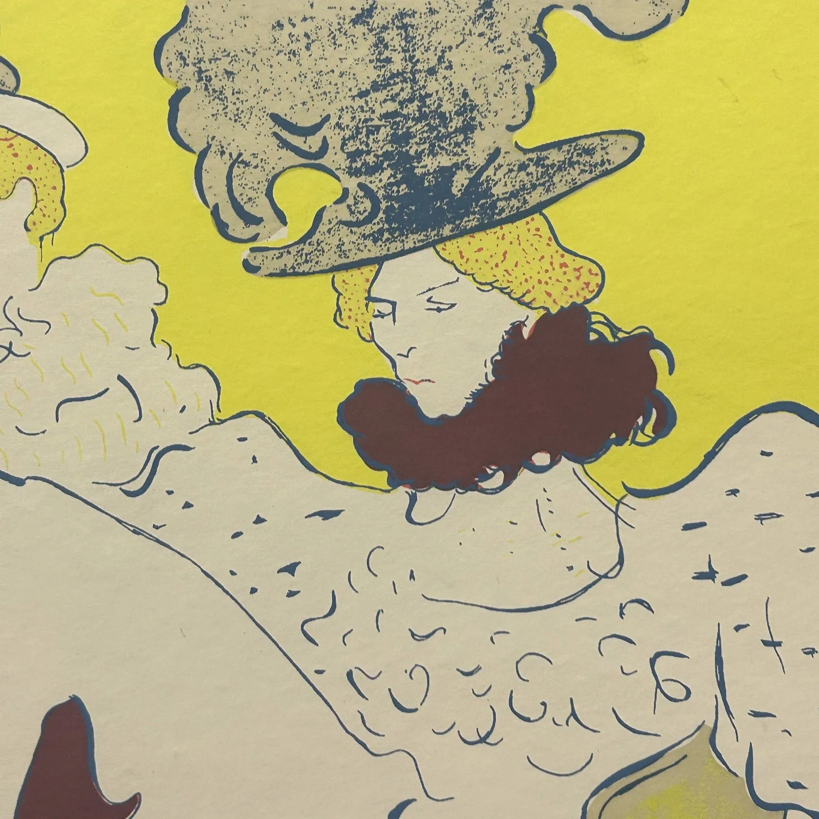 Toulouse-Lautrec Troupe de Mlle Eglantine Can Can Serigraph Silkscreen 24x29